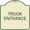 Signmission Driveway Truck Entrance Heavy-Gauge Aluminum Architectural Sign, 18" x 18", TG-1818-24122 A-DES-TG-1818-24122 - alternate 1